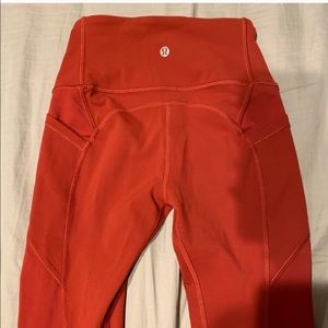 Lululemon red legging
